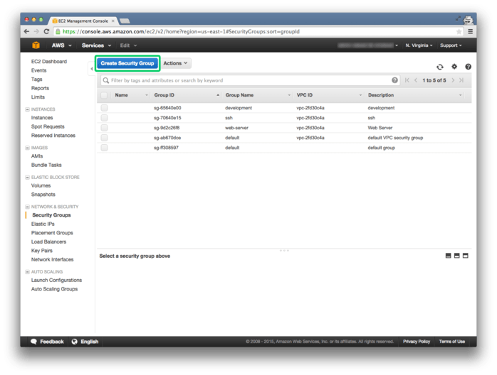 Prerequisite Create an EC2 Security Group for Cloud Billing Dowd and